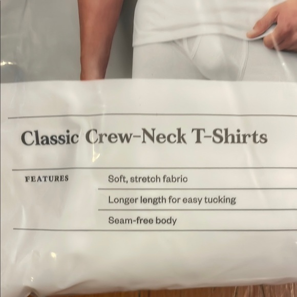 Goodfellow & Co Classic White Crew-Neck T-Shirts - Picture 2 of 6